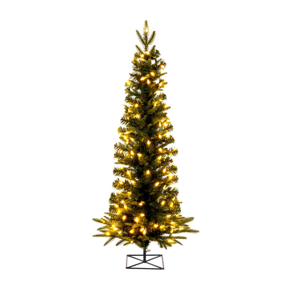 The Holiday Aisle® Pencil 3.5' Green Fir Artificial Christmas Tree with